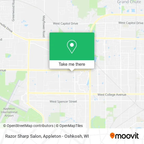Mapa de Razor Sharp Salon