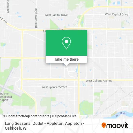 Lang Seasonal Outlet - Appleton map