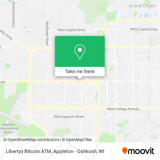 Mapa de Libertyx Bitcoin ATM