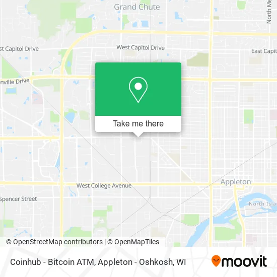 Mapa de Coinhub - Bitcoin ATM