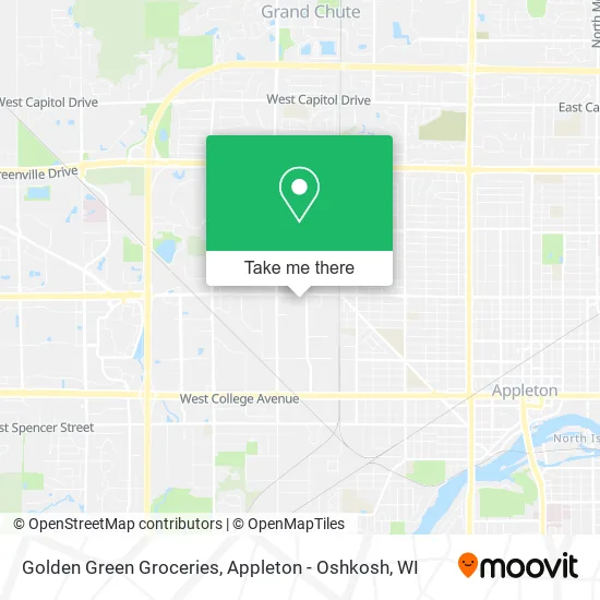 Mapa de Golden Green Groceries