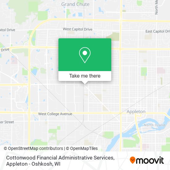 Mapa de Cottonwood Financial Administrative Services