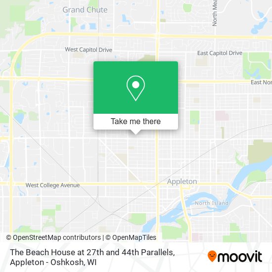 The Beach House at 27th and 44th Parallels map