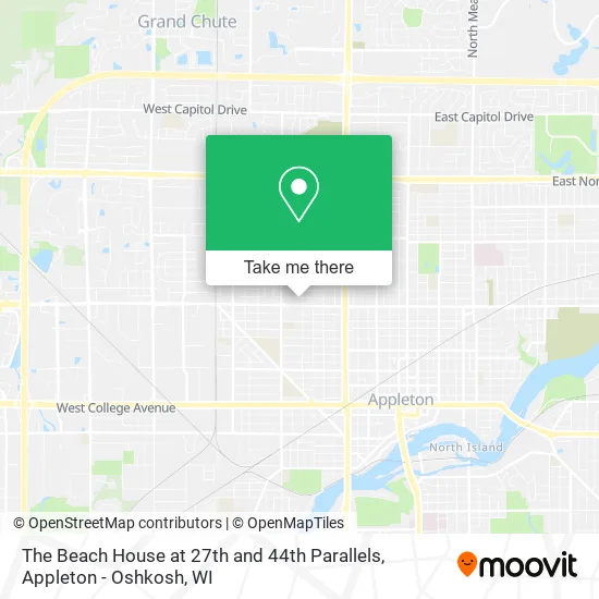 Mapa de The Beach House at 27th and 44th Parallels