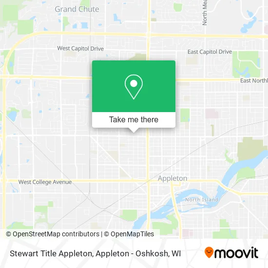 Mapa de Stewart Title Appleton