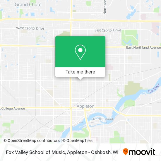 Fox Valley School of Music map