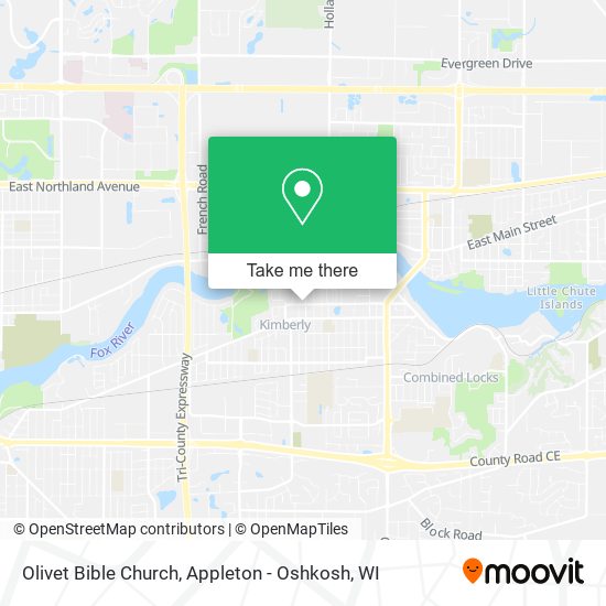 Olivet Bible Church map