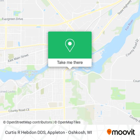 Curtis R Hebdon DDS map