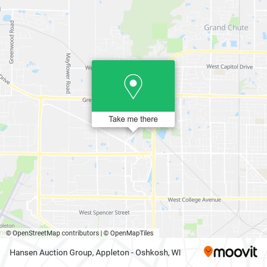 Hansen Auction Group map