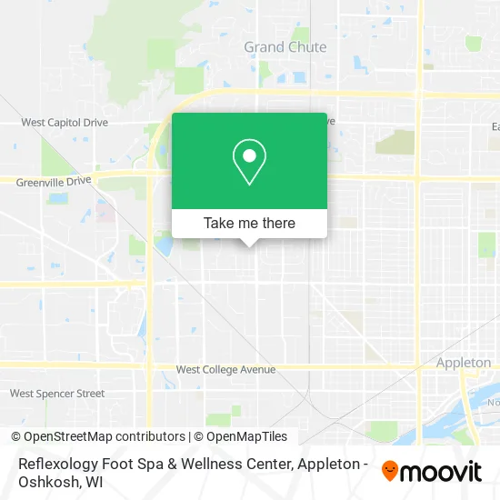 Mapa de Reflexology Foot Spa & Wellness Center