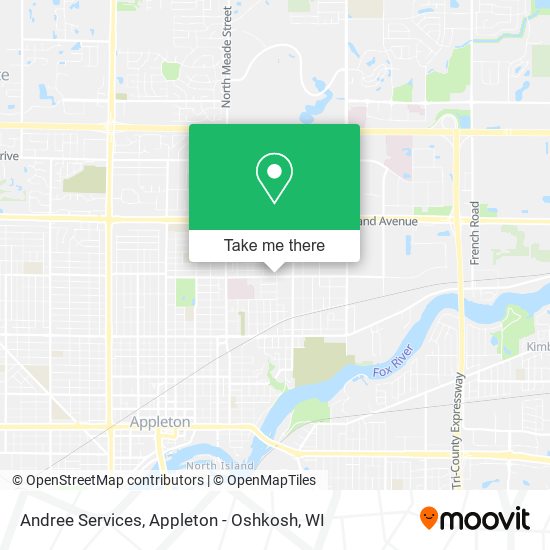 Andree Services map