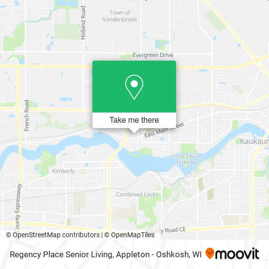 Regency Place Senior Living map