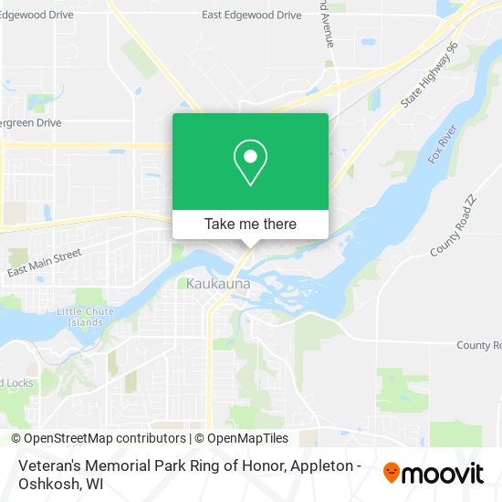 Veteran's Memorial Park Ring of Honor map