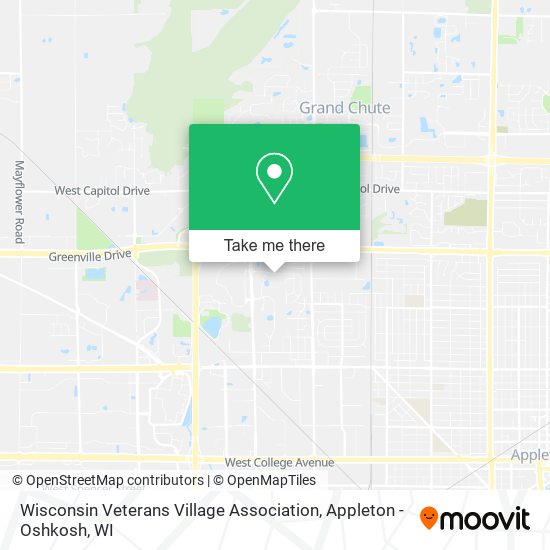 Wisconsin Veterans Village Association map