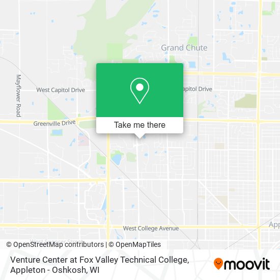 Venture Center at Fox Valley Technical College map