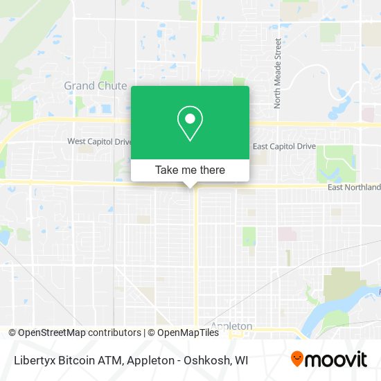 Mapa de Libertyx Bitcoin ATM