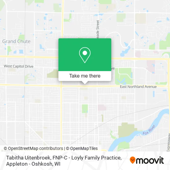 Mapa de Tabitha Uitenbroek, FNP-C - Loyly Family Practice
