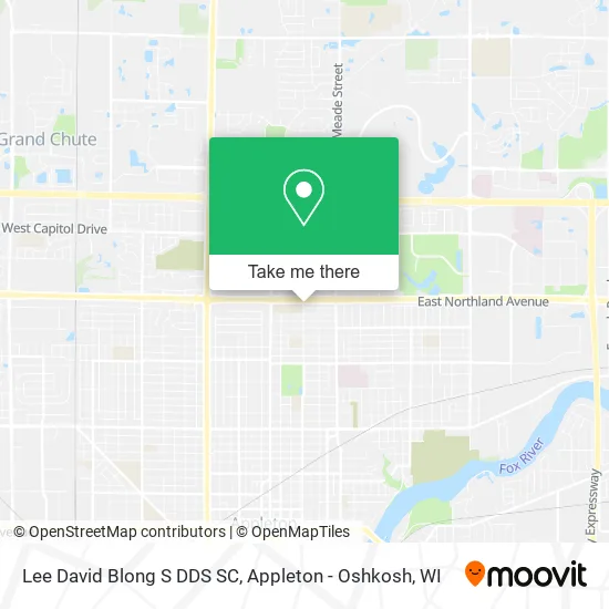 Mapa de Lee David Blong S DDS SC