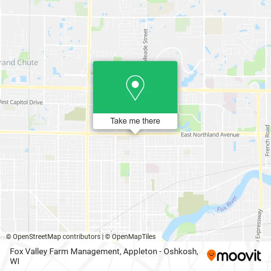 Mapa de Fox Valley Farm Management