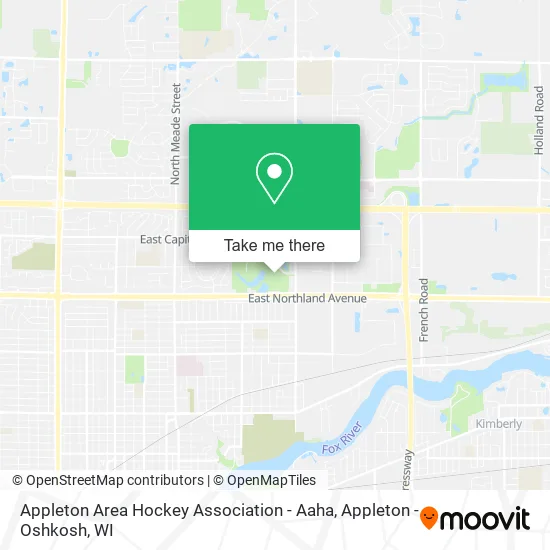 Appleton Area Hockey Association - Aaha map