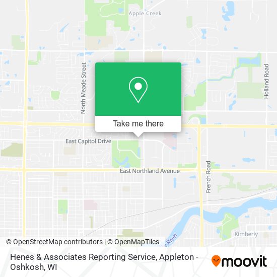 Henes & Associates Reporting Service map