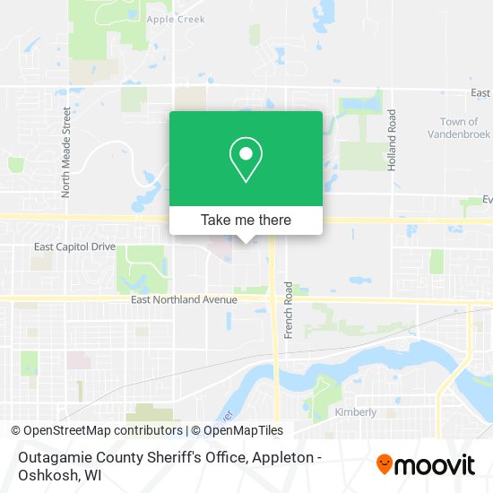 Mapa de Outagamie County Sheriff's Office