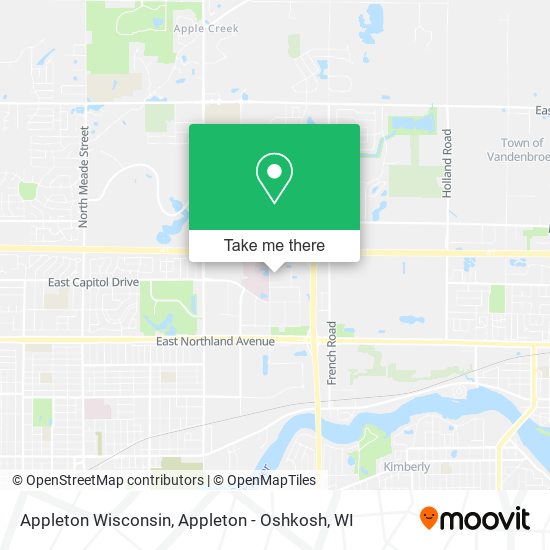 Appleton Wisconsin map