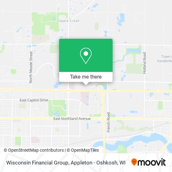 Mapa de Wisconsin Financial Group