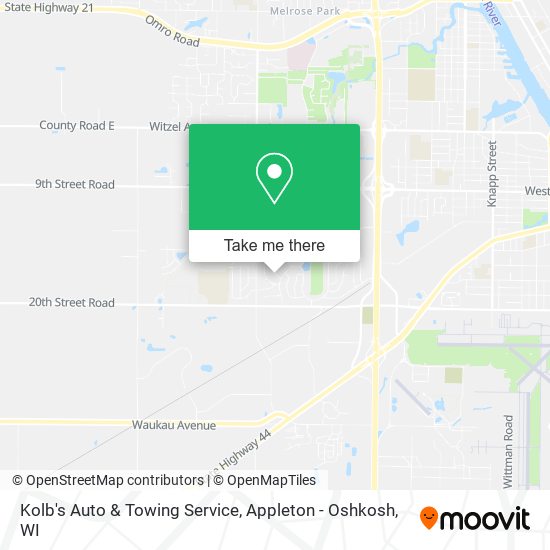 Kolb's Auto & Towing Service map
