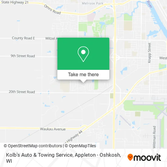 Mapa de Kolb's Auto & Towing Service