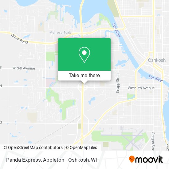 Mapa de Panda Express
