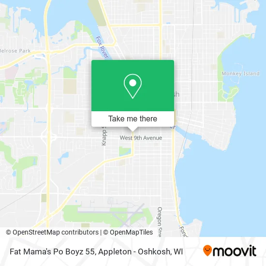 Mapa de Fat Mama's Po Boyz 55