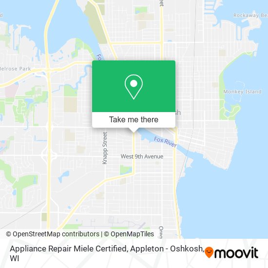 Mapa de Appliance Repair Miele Certified