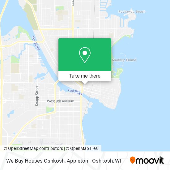 We Buy Houses Oshkosh map