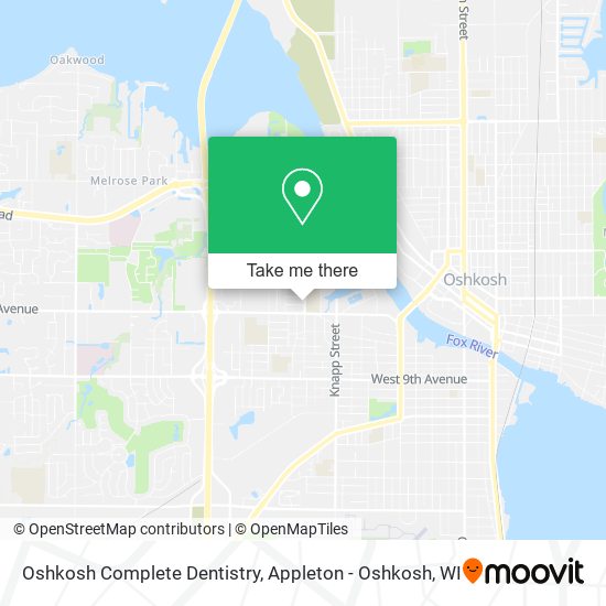 Mapa de Oshkosh Complete Dentistry
