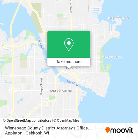 Winnebago County District Attorney's Office map