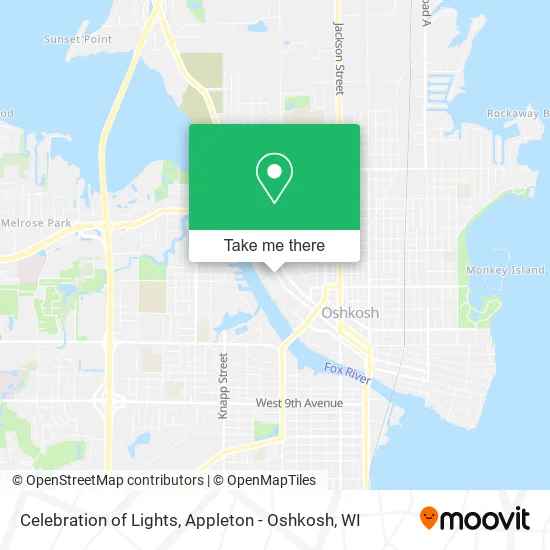 Celebration of Lights map