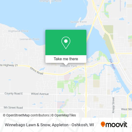 Mapa de Winnebago Lawn & Snow