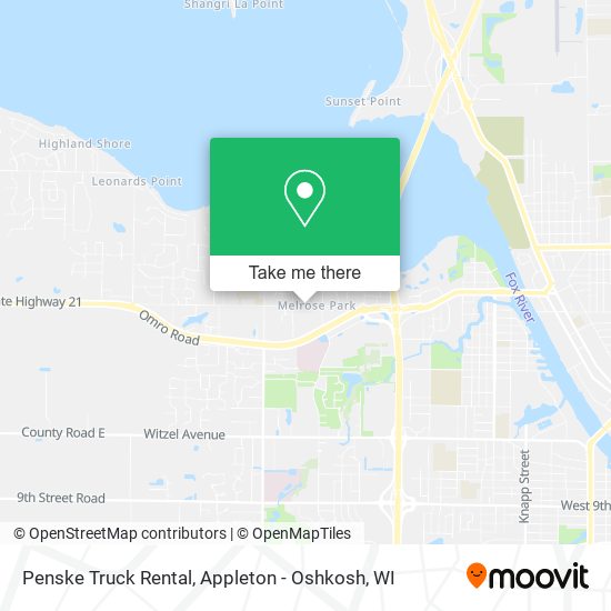Penske Truck Rental map