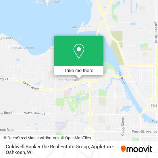 Coldwell Banker the Real Estate Group map