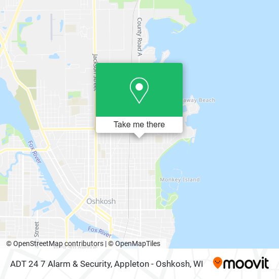 Mapa de ADT 24 7 Alarm & Security
