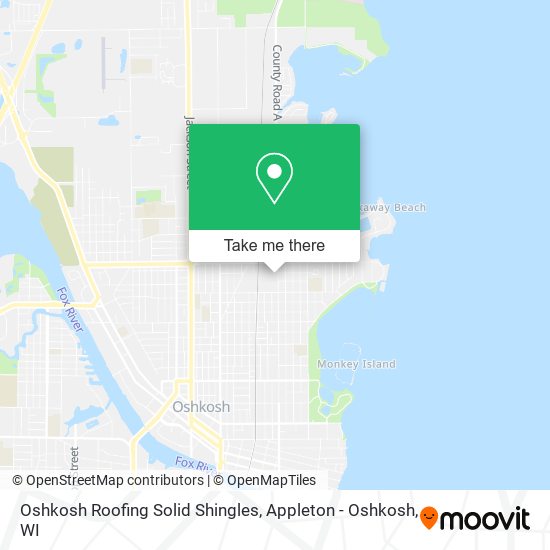 Oshkosh Roofing Solid Shingles map