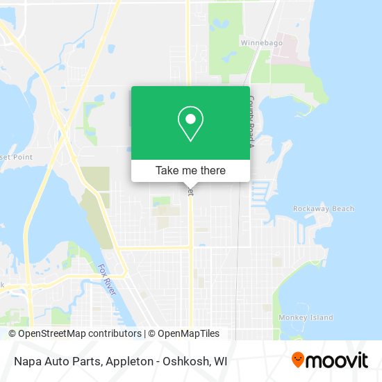 Mapa de Napa Auto Parts