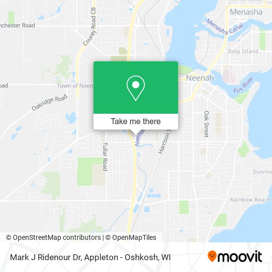 Mark J Ridenour Dr map