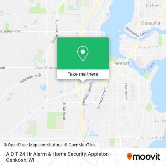 A D T 24 Hr Alarm & Home Security map