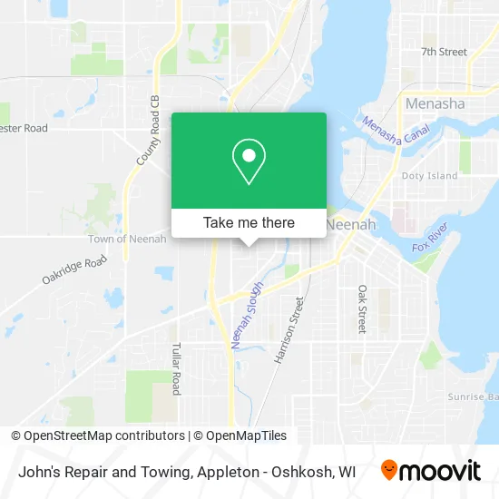 Mapa de John's Repair and Towing