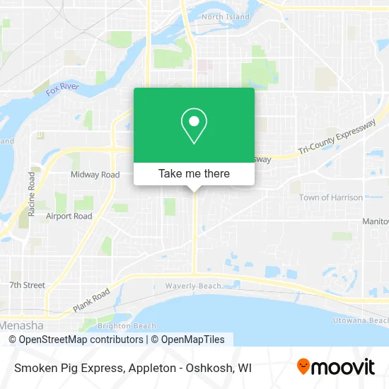Smoken Pig Express map