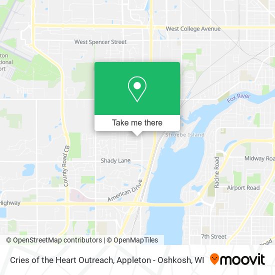 Cries of the Heart Outreach map