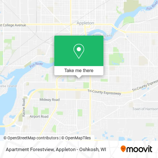 Apartment Forestview map
