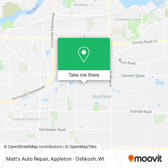 Mapa de Matt's Auto Repair